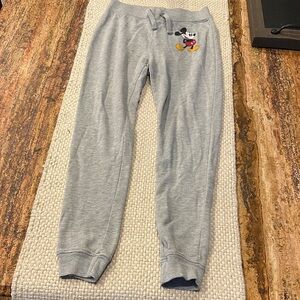 Disney Kids Light Gray Mickey Mouse Joggers